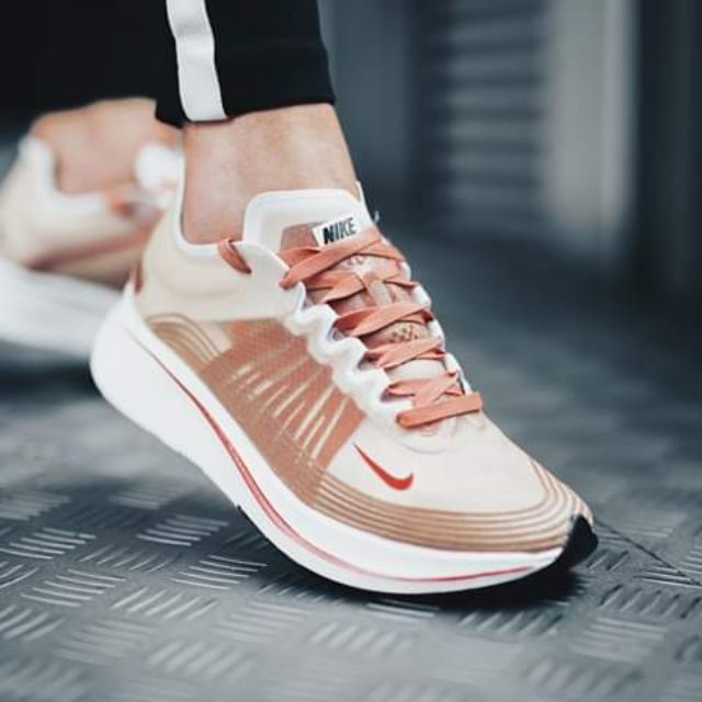 nike zoom fly sp dusty peach