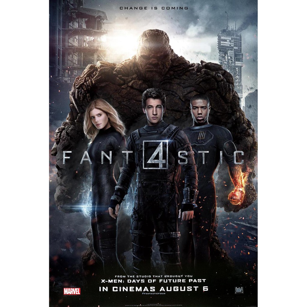 โปสเตอร์ หนัง แฟนแทสติกโฟร์ Fantastic Four Fantastic 4 Fant4stic 2015 POSTER 24”x35” Inch Superhero 