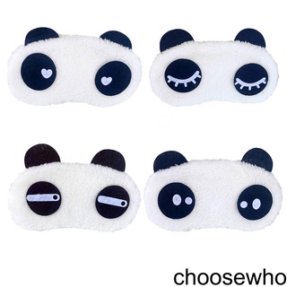 [HCLM] Panda Sleep Masks Eye Mask Eyeshade Eyepatch Velvet Panda Travel Sleeping Blindfold Nap Cover