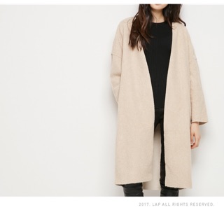 LAP Collarless Long Cardigan size FF