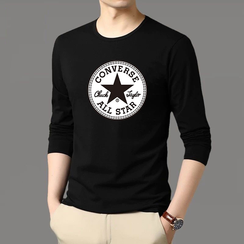 ⭐TL-432⭐ เสื้อยืดแขนยาวแฟชั่นสาวหนุ่มเรียบง่าย ใส่สบาย ลายการ์ตูนน่ารัก มีไซส์ครบ ปลีกและส่ง