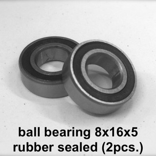 Ball bearing 8x16x5 rubber sealed (2pcs.)