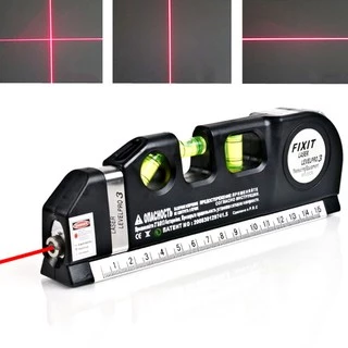 ตลับเมตร Multifunctional Laser เครื่องมือวัดระดับเส้น Straight ระดับไม้บรรทัด