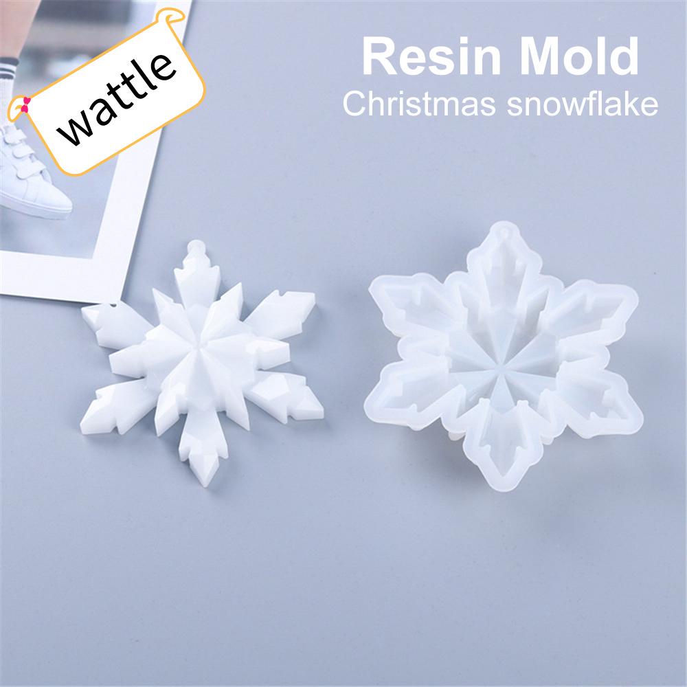 Snowflake handmade pendant silicone mold crystal epoxy mold