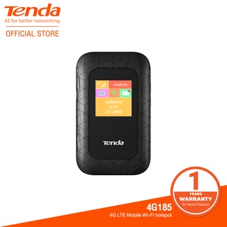 ราคา[NEW]Tenda 4G185 Pocket Wi-Fi / ใส่ซิม / พกพาไปได้ทุกที่ / มีหน้าจอสี / 4G LTE Mobile Wi-Fi