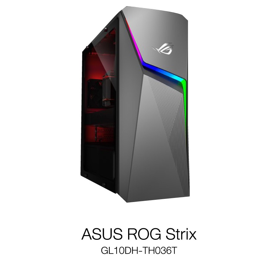 ASUS คอมพิวเตอร์ตั้งโต๊ะ ROG STRIX (GL10DH-TH036T) AMD R5-3400G RAM8GB SSD512G W10