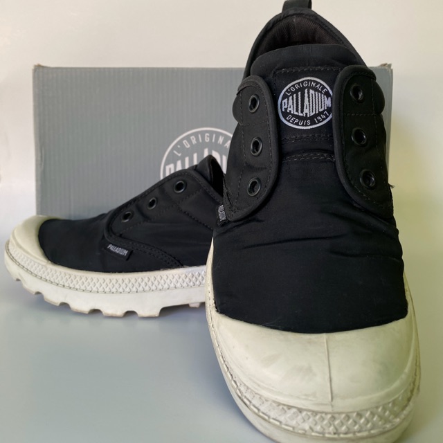 รองเท้า Palladium Pampa OX  Slip-On สีดำ รุ่นผ้ากันน้ำ Size 39