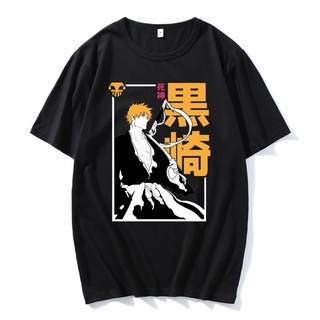 ขายดี!พร้อมส่ง เสื้อยืดแขนสั้น ผ้าฝ้าย 100% พิมพ์ลาย Kurosaki หลากสี แฟชั่นฤดูร้อน สําหรับผู้ชายS-5XL