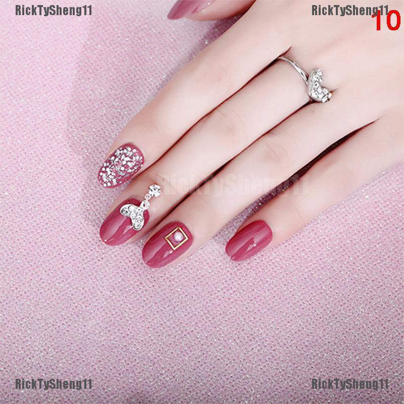 Cod Rts 24pcsset False Nails Fashion Fake Nails Tips Manicure Nail Art W Free Glue 3429