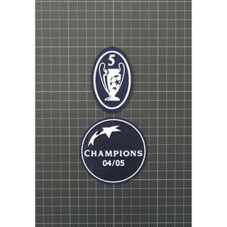 อาร์ม กำมะหยี่ Patch UEFA Champions League Winners 2004/2005 &amp; 5 Times Sleeve Patches/Badge Liverpool