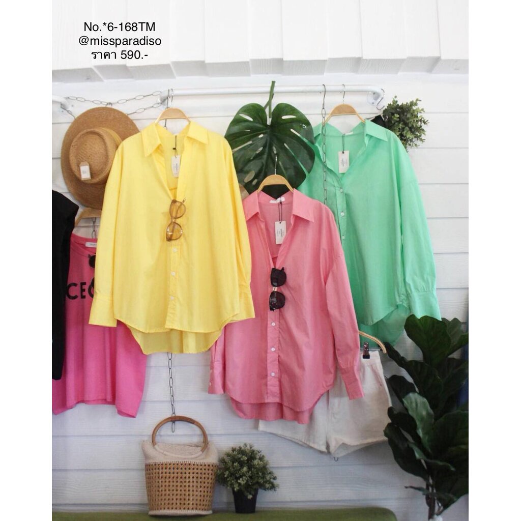 6-168TM เสื้อเชิ้ตสีสดใส