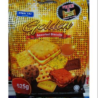 Hwa Tai Golden Assorted Biscuits บิสกิตสอดไส้รวมรส