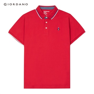 GIORDANO เสื้อโปโลผู้ชาย ปักClassiman-Mens Classic man polo 01011260