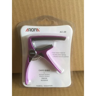 คาโป้กีตาร์ แบบหนีบ Aroma Capo รุ่น AC-20 สีม่วง