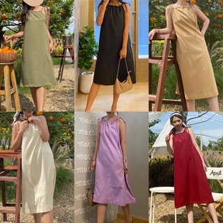 DAYTODAY DTD10 Ella Long Dress เดรสยาวแบบผูก มาพร้อมผ้าโผก