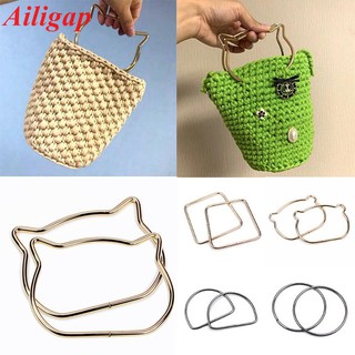 Ailigap หูแมวโลหะ แบบเปลี่ยน สําหรับกระเป๋าถือ กระเป๋าสะพายไหล่ DIY