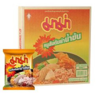 มาม่า รสหมูสับต้มยำน้ำข้น ขนาด 60กรัม ยกแพ็ค 30ซอง บะหมี่กึ่งสำเร็จรูป MAMA RINCED PORK TOMYUMNAMKON