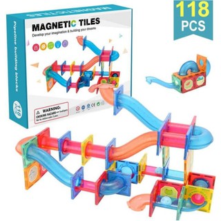 ❗❗รุ่นใหม่❗❗ตัวต่อแม่เหล็กและท่อ MAGNETIC TILES"**