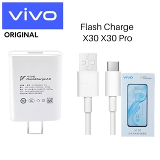 ชุดชาร์จVivo X30 Flash Charge หัวชาร์จ20W สายชาร์จType-C 5A X30/X30Pro/V21/X70/X60/​X50/V19/V20Pro