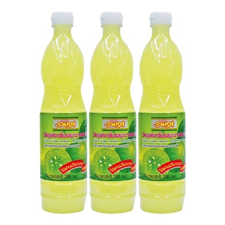 พร้อมส่ง! รวมรส น้ำมะนาว 700 มล. x 3 ขวด Ruamros Lemon Juice 700 ml x 3 bottles