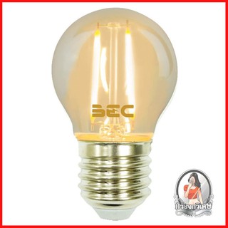 หลอดไฟ LED หลอดไฟ หลอด LED WARM WHITE BEC VINTAGE-P/G 2W E27 สีเหลือง 
 หลอดไฟ LED กำลังไฟ 2 วัตต์ กินไฟน้อยและให้แสงที่