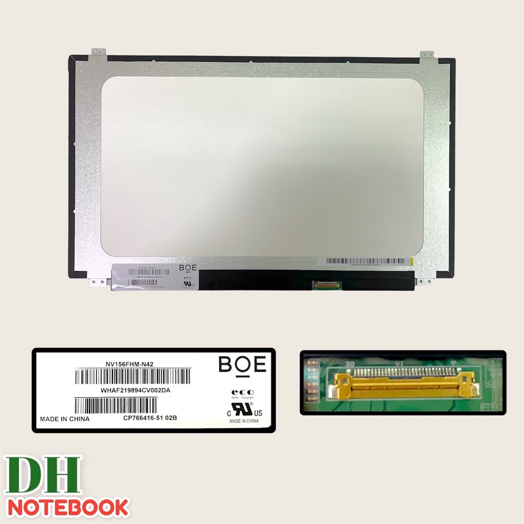จอโน๊ตบุ๊ค LED 15.6 SLIM 30 PIN FHD IPS 36CM มีหู ความละเอียด 1920*1080  NV156FHM-N42 B156HAN06.0