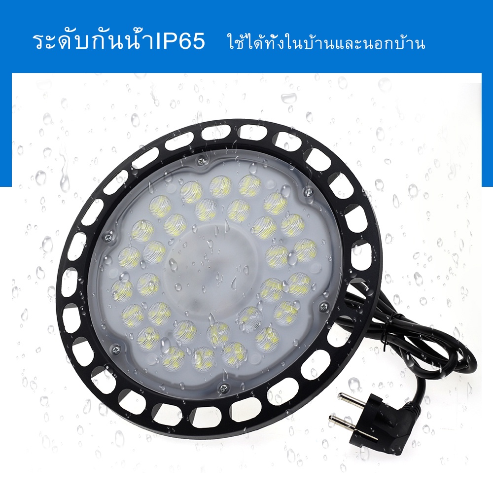 โคมไฟอุตสาหกรรม LED AC220V 100W 150W 200W ความสว่างสูง ไฟปลูกต้นไม้ กันน้ำและกันฝุ่น เหมาะสำหรับสถานที่ก่อสร้าง คลังสินค้า สนามกีฬา ปลูกเต็นท์ แสงสว่างของพืช - รูปที่ 2