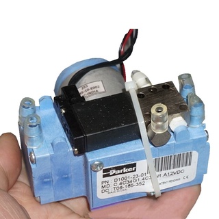 D1001-23-01 Brushless Vacuum Pump DC12V Mini Used Diaphragm Pump Air Pump Dual Head with Solenoid Valve Parker