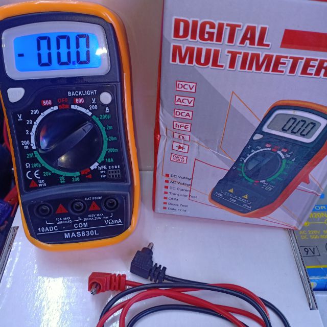 มัลติมิเตอร์ ดิจิตอล MAS 830L DIGITAL MULTIMETER เครื่องมือวัดไฟดิจิตอล วัดไฟฟ้าหรืออุปกรณอีเล็คโทรนิคทั่วไป