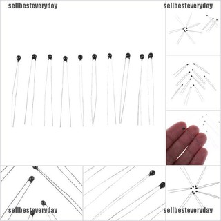 {sellbesteveryday} เซนเซอร์อุณหภูมิ NTC-MF52-103/3435 10K โอห์ม 1% 10 ชิ้น