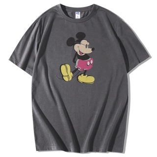 เสื้อยืดคอกลมเสื้อยืด พิมพ์ลาย Mickey Mouse Distro สําหรับผู้ชาย และผู้หญิงS-4XL