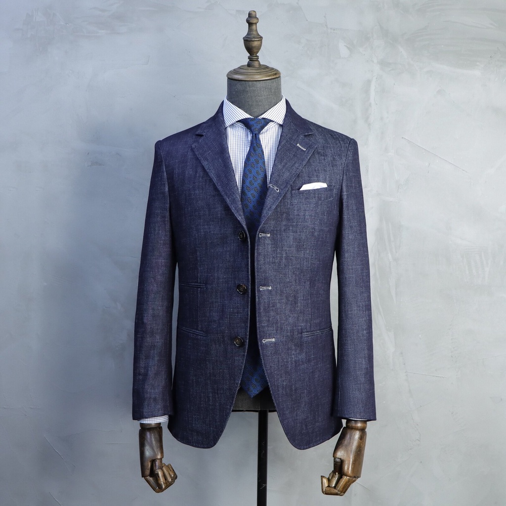 KINGMAN Denim Casual Jacket Custom Suit สั่งตัดสูท สูทสั่งตัด ตัดสูท งานคุณภาพ สูทชาย สูทหญิง สูท ร้