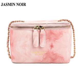 Jasmin NOIR กระเป๋าสะพายข้าง หนัง PU แต่งสายโซ่ สําหรับผู้หญิง