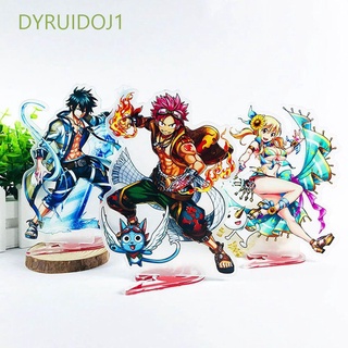 Dyruidoj1 โมเดลฟิกเกอร์สแตนดี้เทล อะคริลิค รูปอนิเมะ Fairy Tail น่ารัก สําหรับตกแต่งโต๊ะ