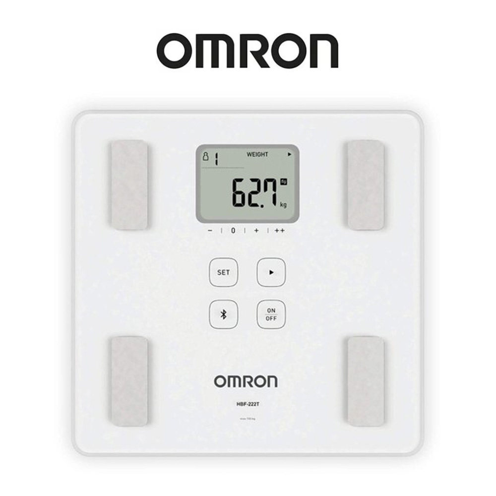 เครื่องชั่งน้ำหนักดิจิทัล เครื่องวัดองค์ประกอบในร่างกาย เชื่อมต่อ App เก็บสถิติได้ OMRON HBF-222T