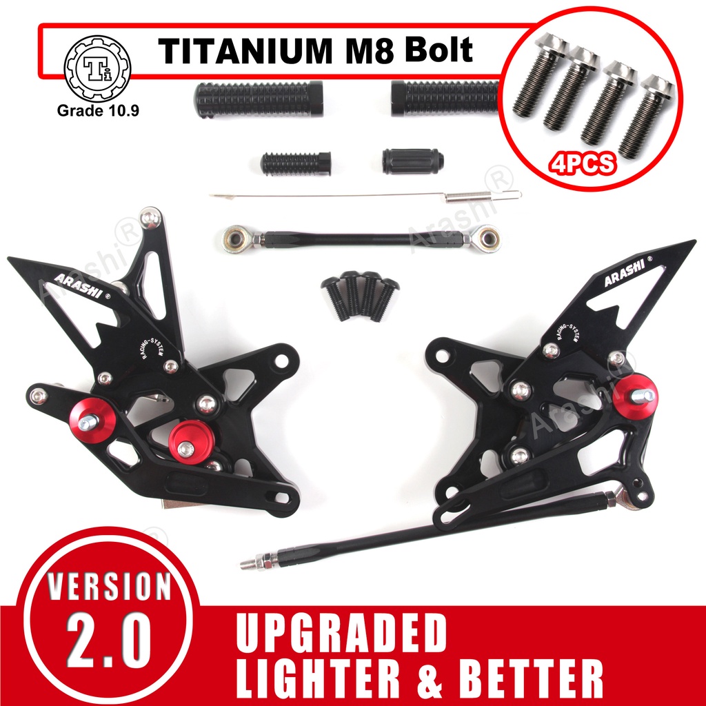 Arashi QS GP Shift NINJA ZX6R ZX6R ZX636 20092021 ที่พักเท้า และ