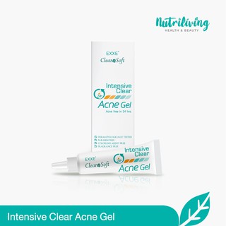 Exxe Clearasoft Intensive Clear Acne Gel เจลแต้มสิว ช่วยให้สิวแห้งเร็วทันใจภายใน 24 ชั่วโมง