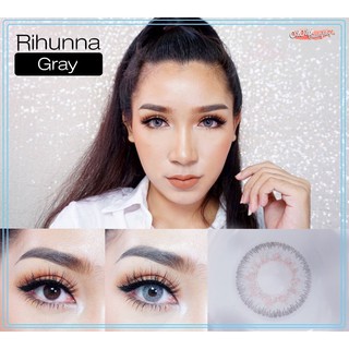 คอนแทคเลนส์ Angelzone Color รุ่น Rihanna Gray สีเทา