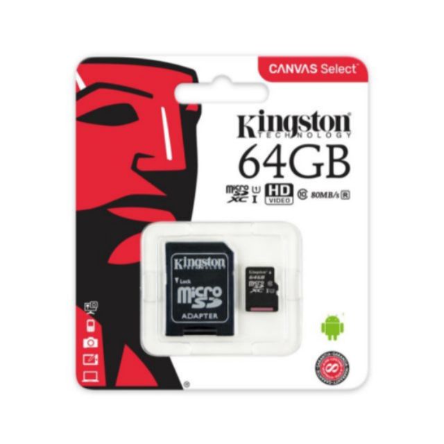 Kingston 64GB [Micro SD Card /Micro SD XD] ของเเท้