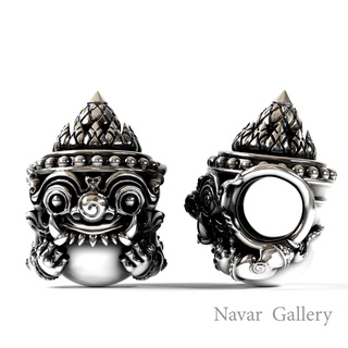 Navar Gallery : ชาร์มพระราหู เนื้อเงินแท้ 92.5 Rahu Charm Silver 92.5