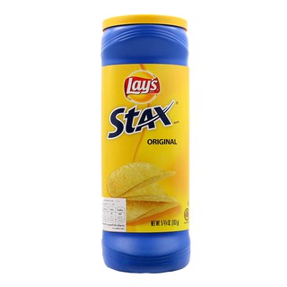 เลย์สแตคส์มันฝรั่งทอดน้ำมันดอกทานตะวัน 163กรัม Lays Stax Potato Chips in Sunflower Oil 163g.