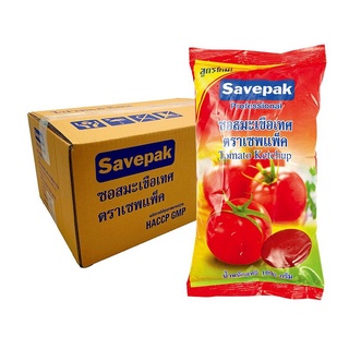 Savepak เซพแพ็ค ซอสมะเขือเทศ 1000g x12 ถุง