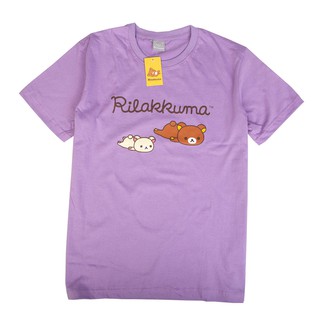 Rilakkuma Violet T-shirt - No.009 (เสื้อยืดริลัคคุมะ สีม่วง No.009)