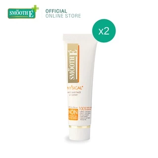 [แพ็ค 2] Smooth E Physical White Babyface 40g. (White) SPF50+ PA+++UV Expert ครีมกันแดด สูตรอ่อนโยน ปกป้องผิว