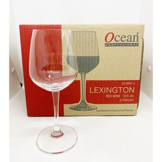 [กล่อง 6ใบ /019R11] แก้วไวน์ แก้วไวน์แดง 315มล. Ocean Lexington Red Wine Glass