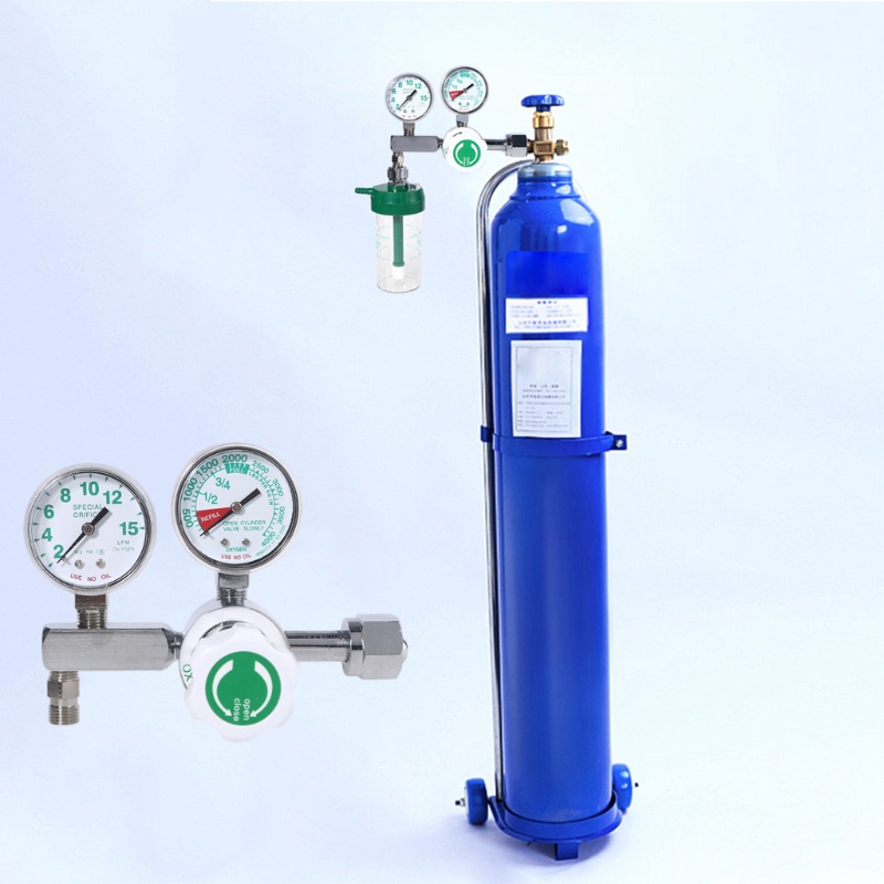 AOTO CGA540 Oxygen Pressure Regulator O2 ลดความดัน Va-lve Flow Meter โรงพยาบาล