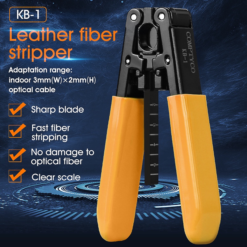 Fiber optic stripper COMPTYCO ส้มไฟเบอร์ออปติก Stripper คีมปอกสายเคเบิล สายปอกเปลือก FTTH เครื่องมือ