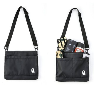 Bape ( Bape ) - Black Bape กระเป๋าสะพายปรับสายได้พร้อมกล่อง