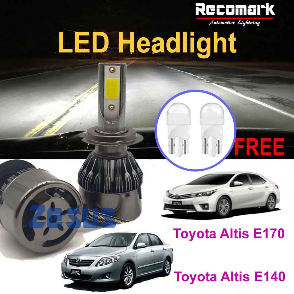 2 ชิ้น x LED Zeus Lampu Zen 4 หลอดไฟหน้า 6000K HB4 12v - Toyota Altis E170 E140 (แบบ Non -HID)