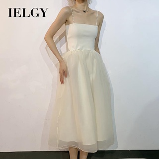 IELGY มาใหม่ ชุดเดรสสายเดี่ยว รัดเอว เข้ารูป แฟชั่นสําหรับผู้หญิง 2023